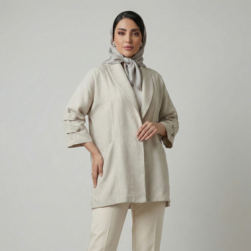 مانتو زیر باسن زنانه السانا مدل اسماء کد 222079
