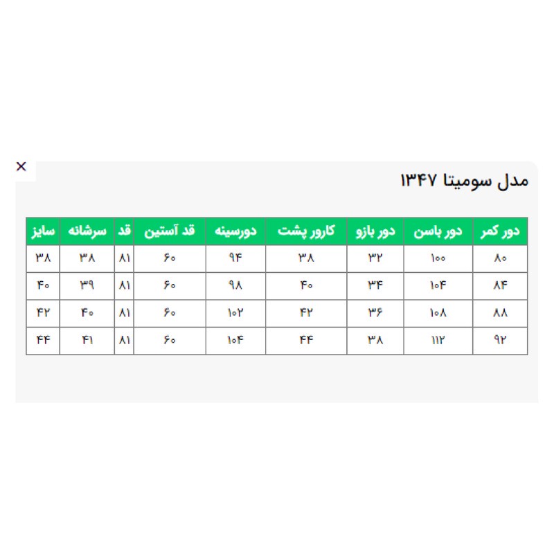 مانتو زنانه السانا مدل سومیتا کد 134701