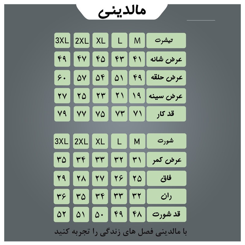 ست تیشرت و شلوارک ورزشی مردانه مدل set008