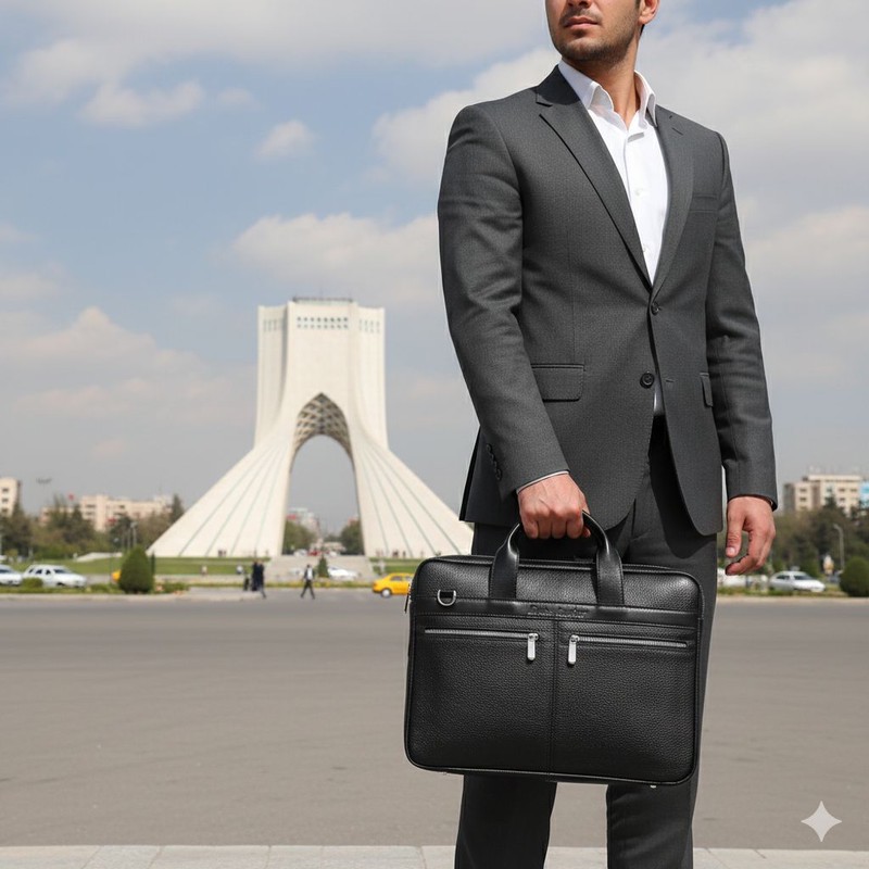 کیف اداری چرم دیاکو مدل مندوزا