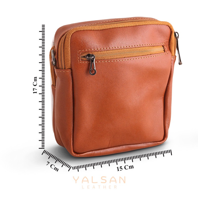 کیف رودوشی مردانه چرم یلسان مدل رهی کد 009-kchk-GF-02