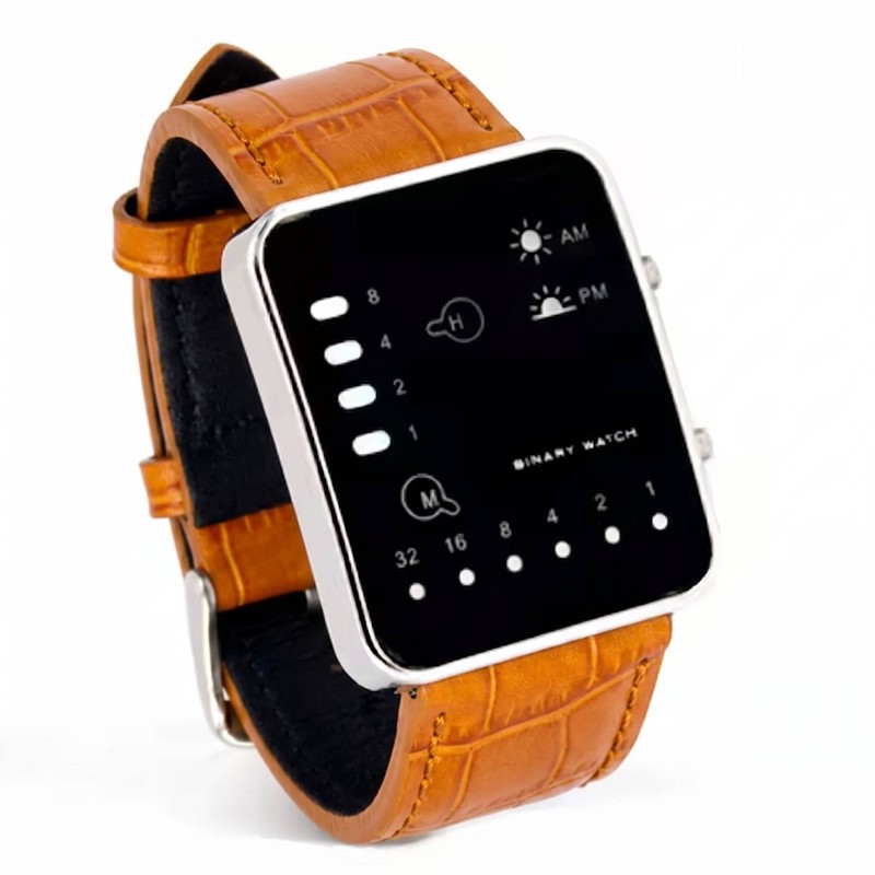 ساعت مچی دیجیتال مدل باینری 1032Amber
