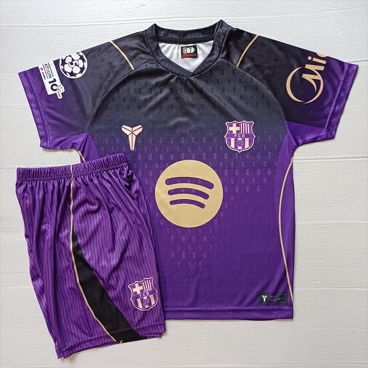 ست تی شرت و شلوارک ورزشی پسرانه بارسلونا مدل یامال Away 2027
