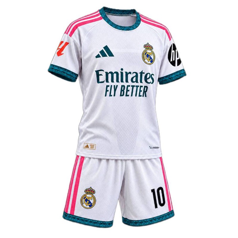 ست لباس ورزشی پسرانه مدل رئال مادرید طرح امباپه2027