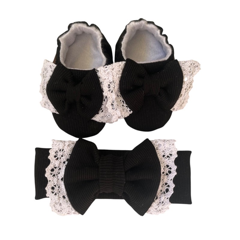 ست هدبند و پاپوش نوزادی ریماز مدل سورنا کد M922