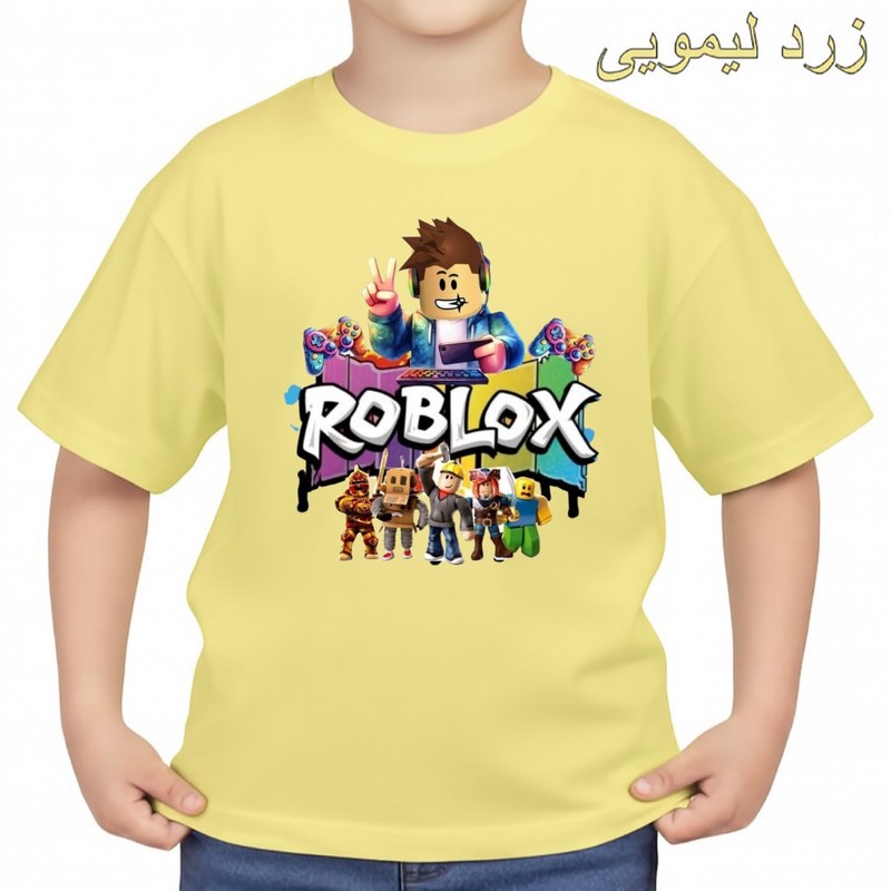 تیشرت آستین کوتاه بچگانه مدل روبلاکس کد p5
