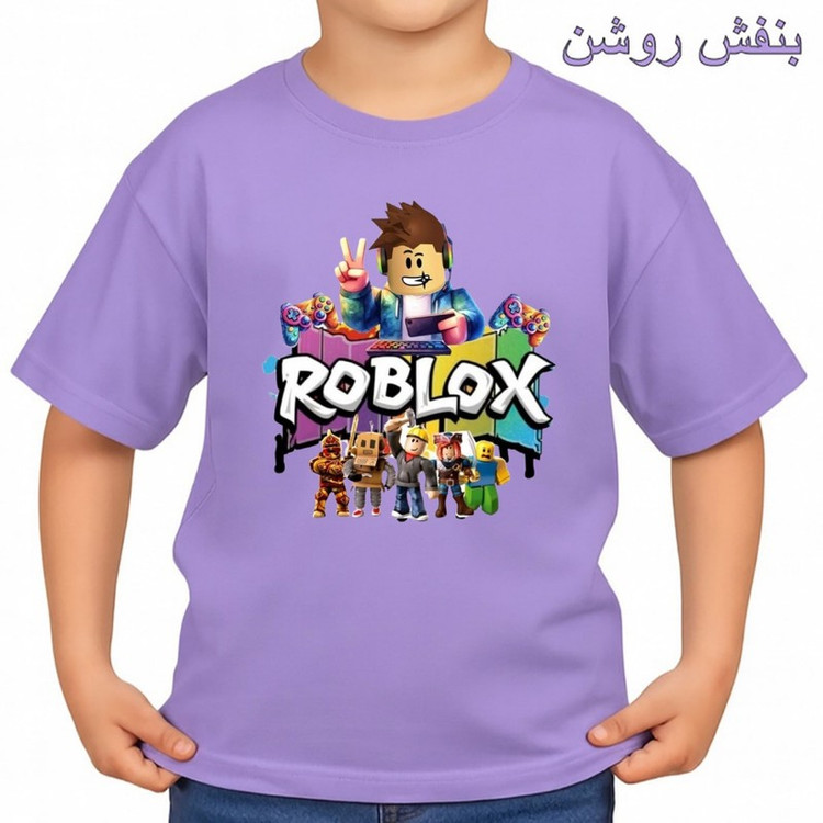 تیشرت آستین کوتاه بچگانه مدل روبلاکس کد p5