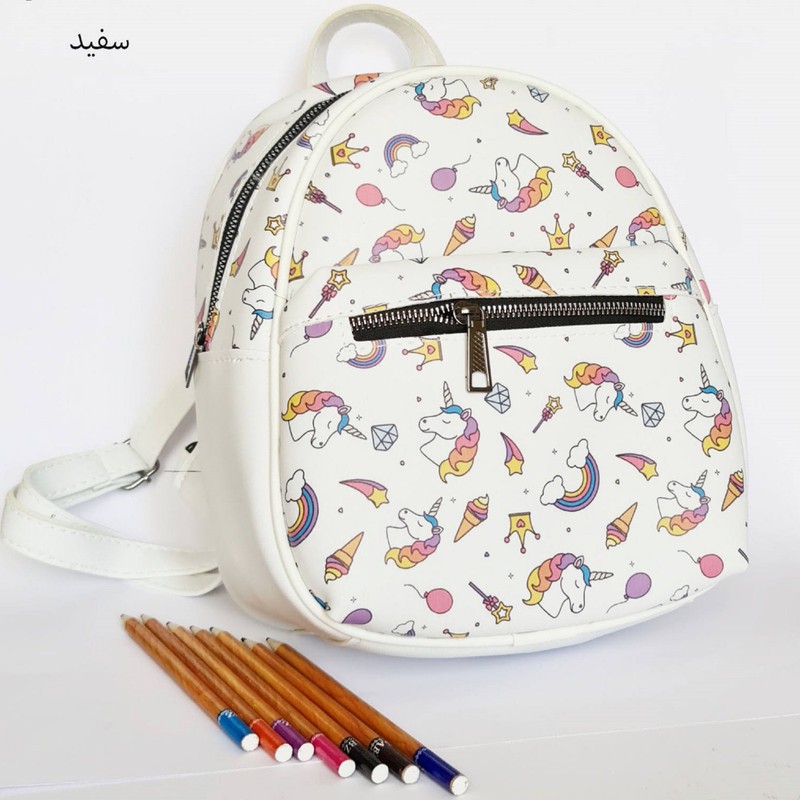 کوله پشتی دخترانه مدل یونیکورن کد 022