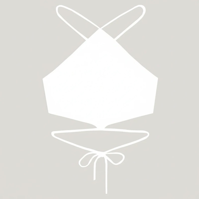 کراپتاپ زنانه مدل پشت گره ای