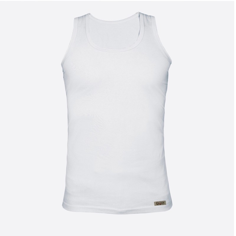 زیرپوش رکابی مردانه تولیدی پاران مدل الیاف طبیعی مجموعه 6 عددی