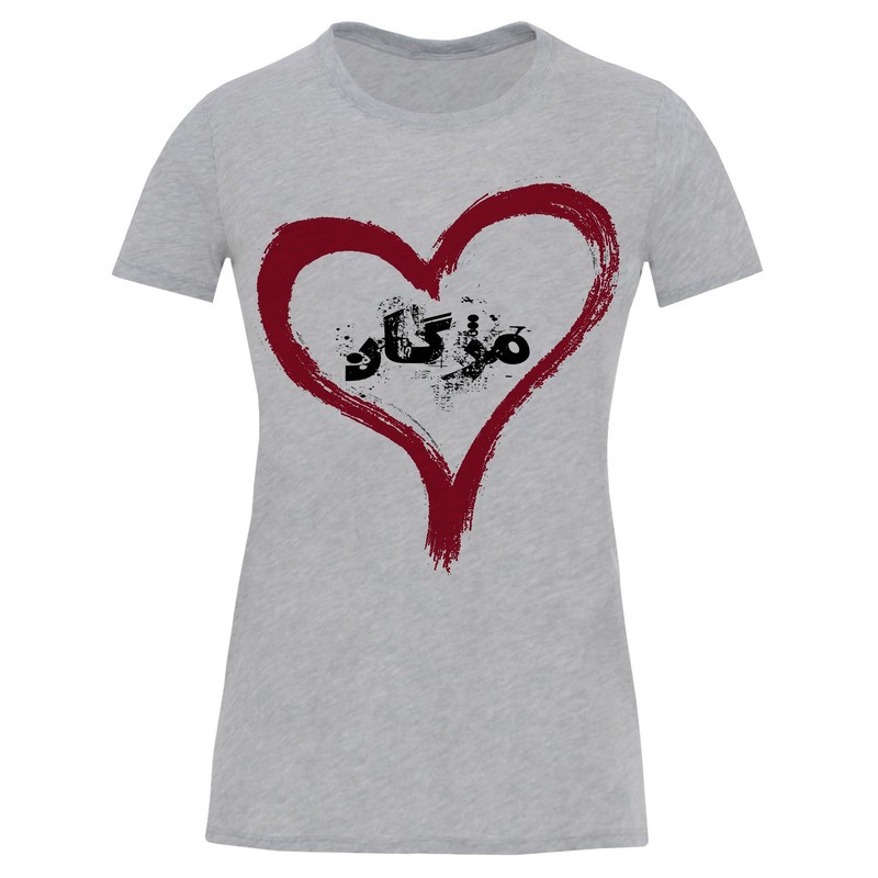تیشرت آستین کوتاه زنانه طرح مژگان کد S487