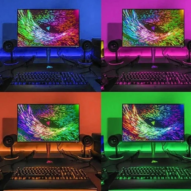 ریسه نئون لومیز مدل APP-5M RGB طول ۵ متر به همراه آداپتور