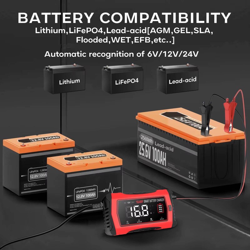 شارژر باتری خودرو مدل 16AMP