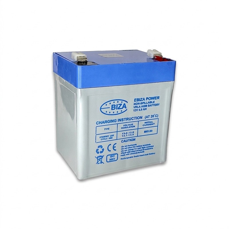 باتری UPS با ولتاژ 12V ولت و شدت جریان 4.5 آمپرساعت مدل Ebiza 4.5AH