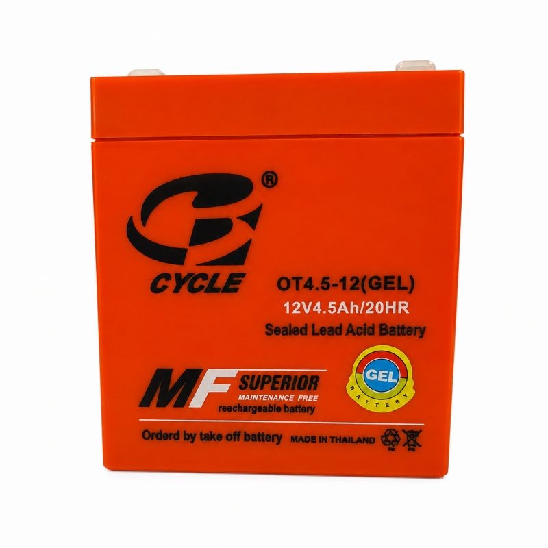 باتری یو پی اس با ولتاژ 12 ولت با شدت جریان 4.5 آمپر سایکل مدل MO12-4.5 12V 4.5Ah