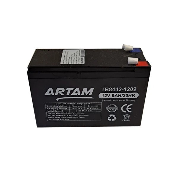 باتری UPS با ولتاژ 12 ولت و شدت جریان 9 آمپرساعت آرتام مدل TB8442-1209