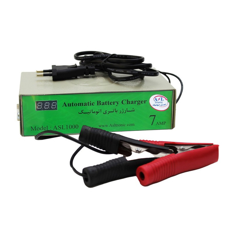 شارژر باتری خودرو 7 آمپر اتوماتیک اصل ترونیک مدل ASL1000