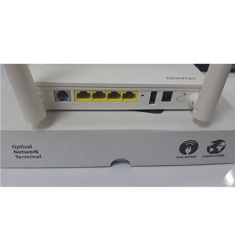 مودم فیبر نوری دوبانده مدل EG8145V5 با پشتیبانی از شبکه 4G، سرعت بیسیم تا 866 مگابیت، دو آنتن خارجی، قابلیت اتصال 10 ...