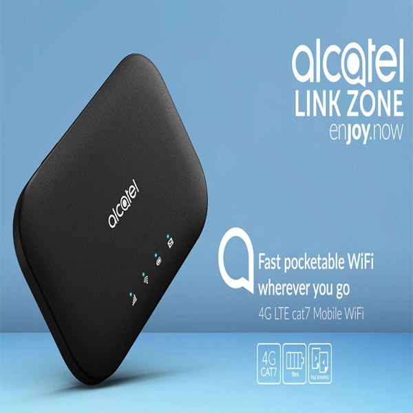 مودم همراه 4G آلکاتل مدل MW12VK با پشتیبانی CAT12، سرعت دانلود 600 و آپلود 100 مگابیت بر ثانیه، اتصال همزمان 32 کاربر...