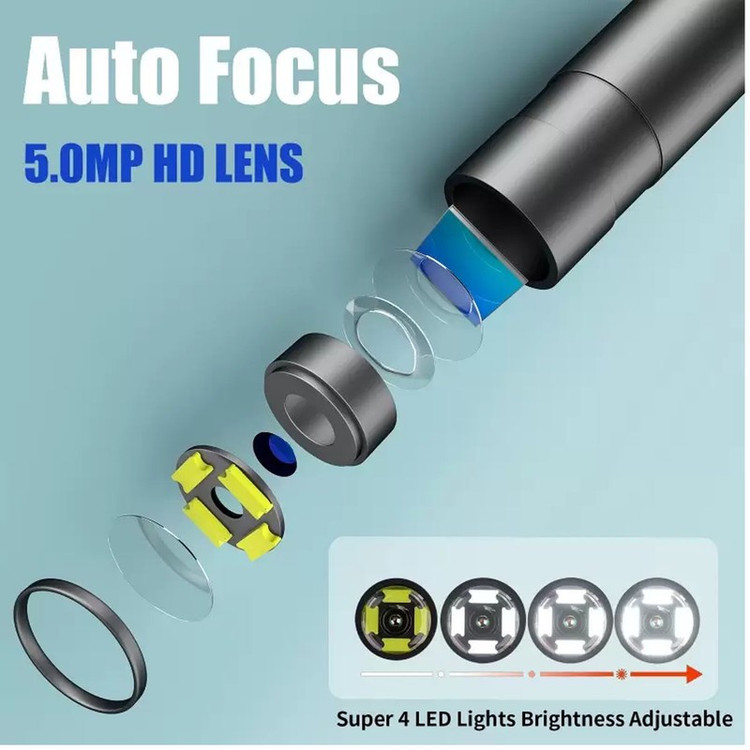 دوربین آندوسکوپی مدل وای فای اتوفوکوس 10M 5MP HD