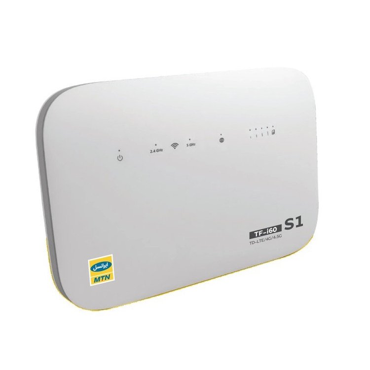 مودم 4G/4.5G/TD-LTE ایرانسل ام تی ان مدل TF-i60 S1 QSG با پشتیبانی از وایفای AC 5GHz، اتصال همزمان 32 کاربر، فناوری C...