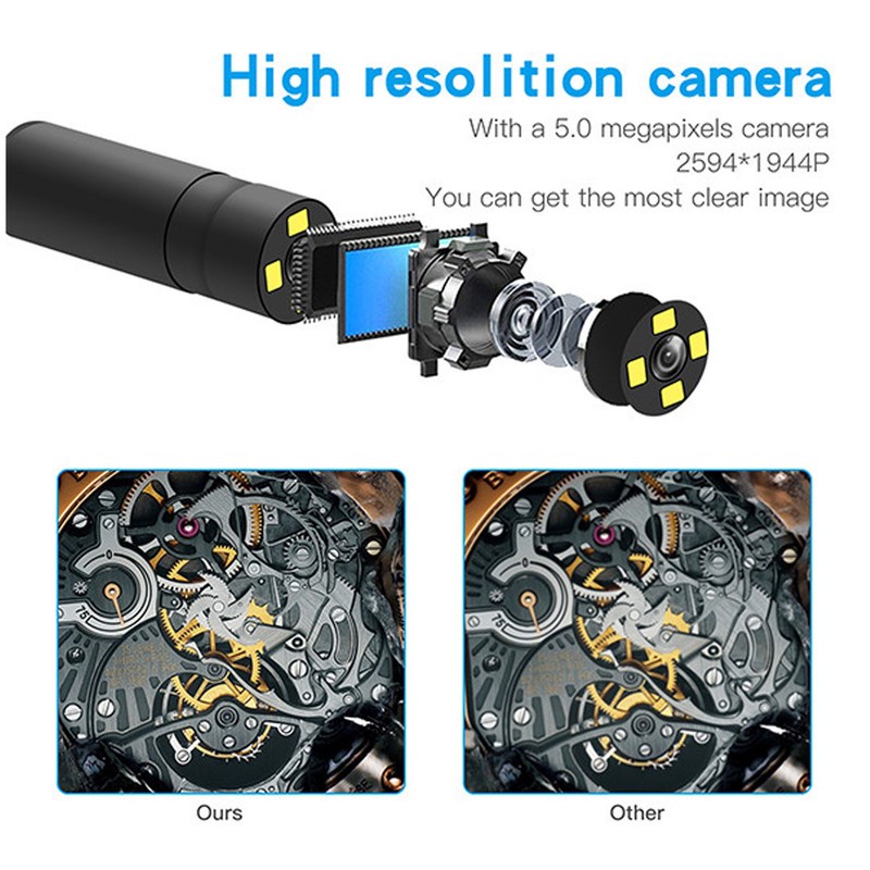 دوربین شلنگی مدل وای فای فوکوس خودکار فلزی کد 10M 5MP