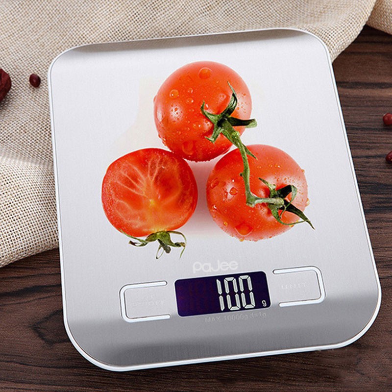 ترازو آشپزخانه دیجیتال پاجی مدل P10KG حداکثر ظرفیت قابل اندازهگیری 10 کیلوگرم با دقت اندازهگیری 1 گرم