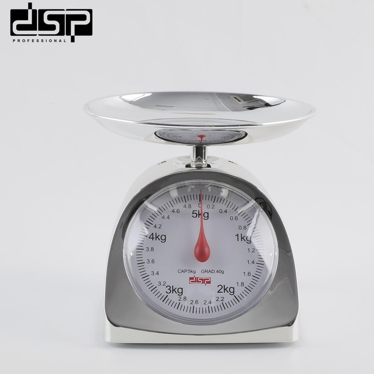 ترازو آشپزخانه آنالوگ دی اس پی مدل KD7040 حداکثر ظرفیت قابل اندازهگیری 5 کیلوگرم با دقت اندازهگیری 0.04 گرم