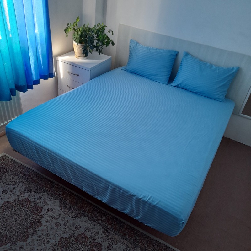 سرویس روتختی مدل هتلی niki05.25T.210 کد 160 دو نفره شش تکه