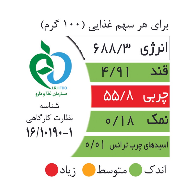 مغز بادام خام اکبر راستگو - 700 گرم