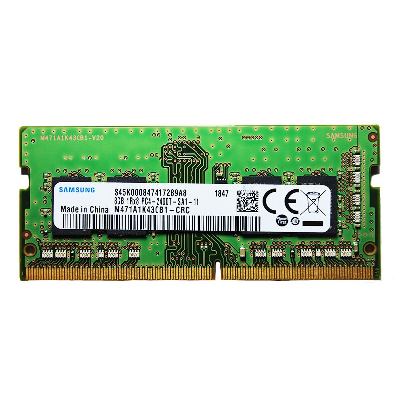 رم لپتاپ DDR4 تک کاناله 2400 مگاهرتز cl17 سامسونگ مدل 1Rx8 PC4 ظرفیت 8 گیگابایت