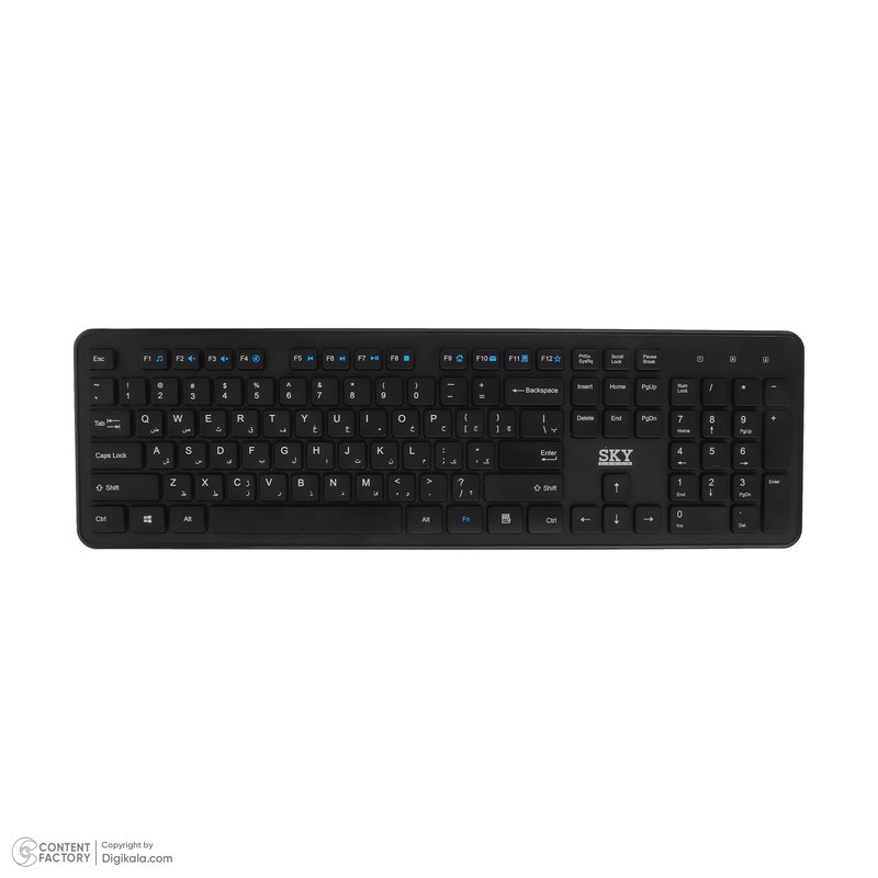کیبورد و ماوس بیسیم اسکای لیزر مدل KG9012+G1060E6