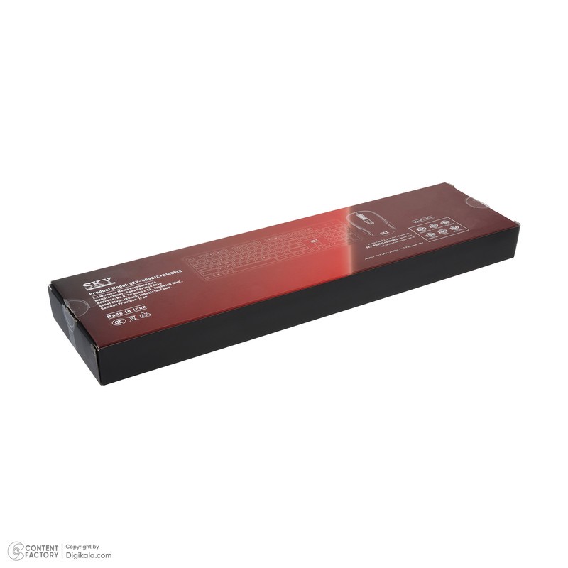 کیبورد و ماوس بیسیم اسکای لیزر مدل KG9012+G1060E6