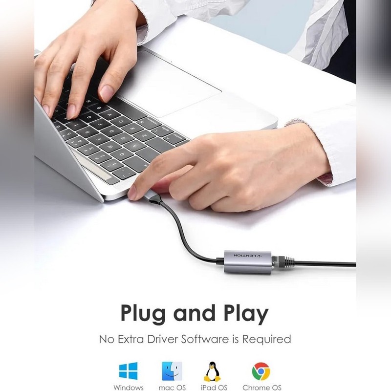 مبدل USB به RJ45 لنشن مدل HU604
