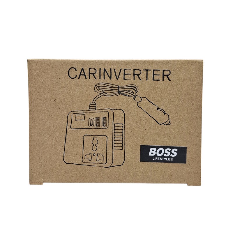 مبدل برق فندکی خودرو به برق شهری 100 وات باس مدل 12V