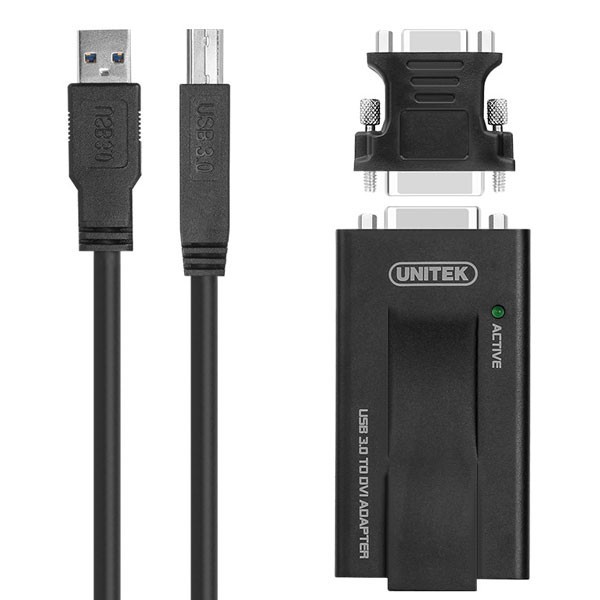 مبدل USB به VGA-DVI یونیتک مدل Y-3801