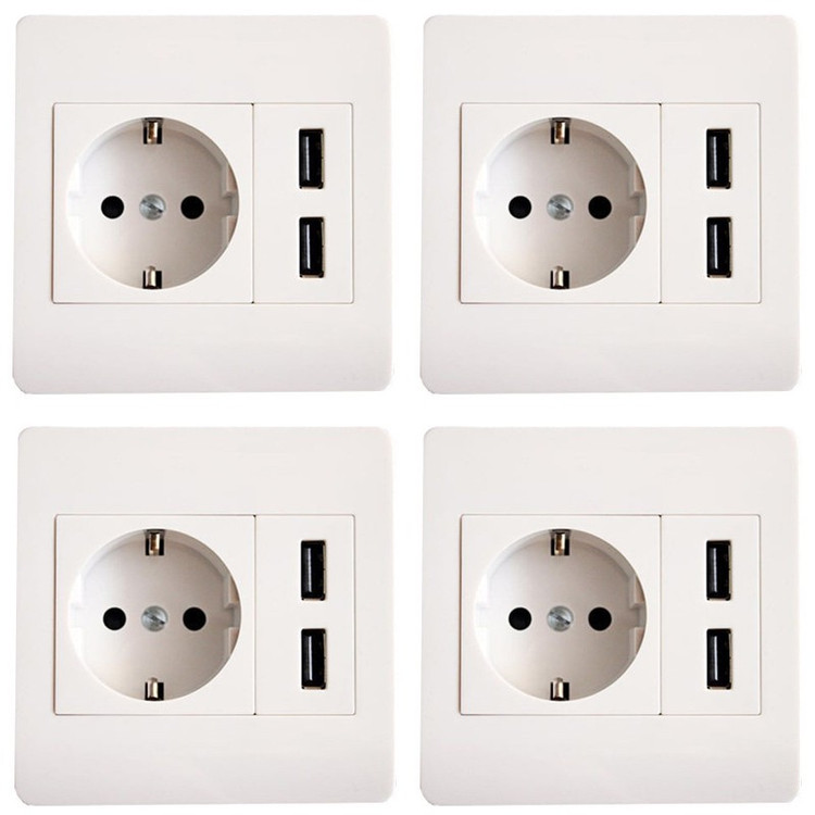 پریز USB مدل تارا بسته 4 عددی