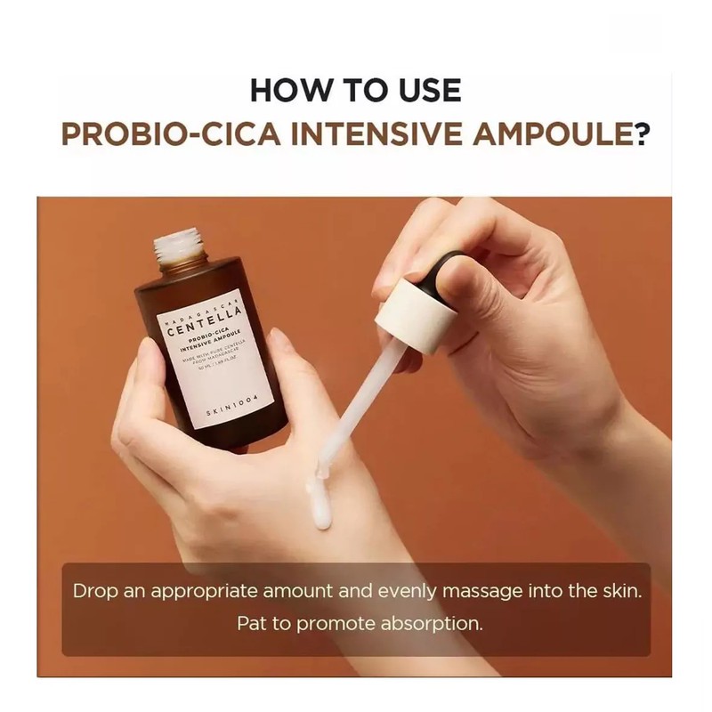 تونر ترمیمکننده و تقویتکننده پوست سنتلا مدل Intensive Ampoule Probio Cica حجم 95 میلیلیتر
