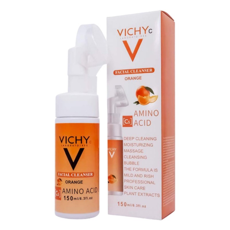 فوم پاک کننده صورت ویشی مدل amino acid Orange مناسب انواع پوست حجم 150 میلی لیتر