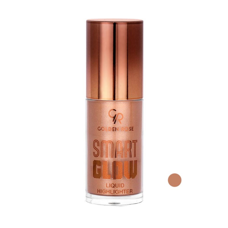 هایلایتر مایع گلدن رز مدل SMART GLOW رنگ برنزی شماره 204