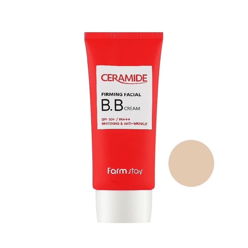کرم پودر BB مایع SFP50 فارم استی مدل سرامید شماره 01 مناسب برای انواع پوست حجم 50 میلی لیتر