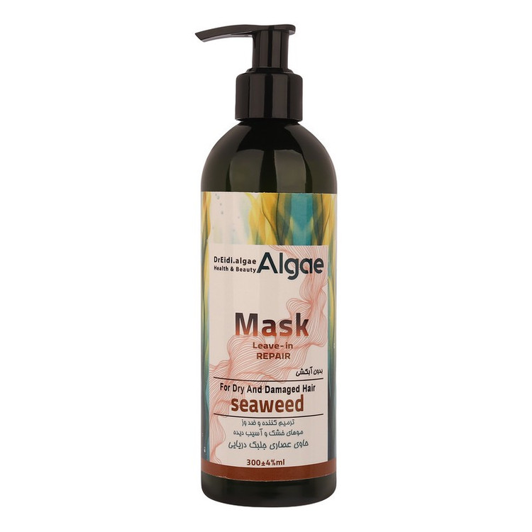 ماسک ترمیم کننده مو دکتر عیدی آلگا مدل Seaweed مناسب برای موهای خشک و آسیب دیده حجم 300 میلیلیتر