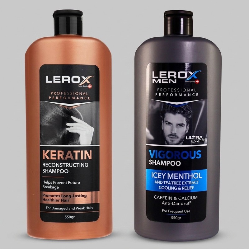 شامپو مو لروکس مدل کراتین حاوی کراتین هیدرولیز شده مناسب موهای شکننده و آسیب دیده، تقویتکننده و افزایش استحکام مو به ...