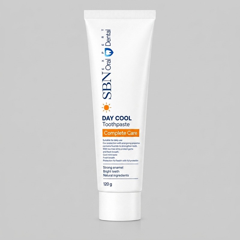 خمیر دندان اس بی ان مدل Night Hap و Day Cool مناسب برای همه دندانها حجم ۱۲۰ گرم مجموعه دو عددی