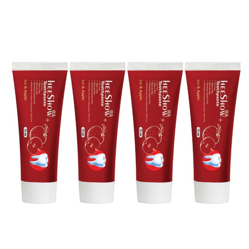خمیر دندان هیشو ریک مدل Ice - Apple حجم 75 میلی لیتر مجموعه 4 عددی