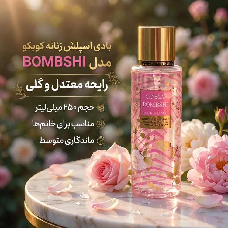 بادی اسپلش زنانه کوبکو مدل BOMBSHI حجم 250 میلیلیتر