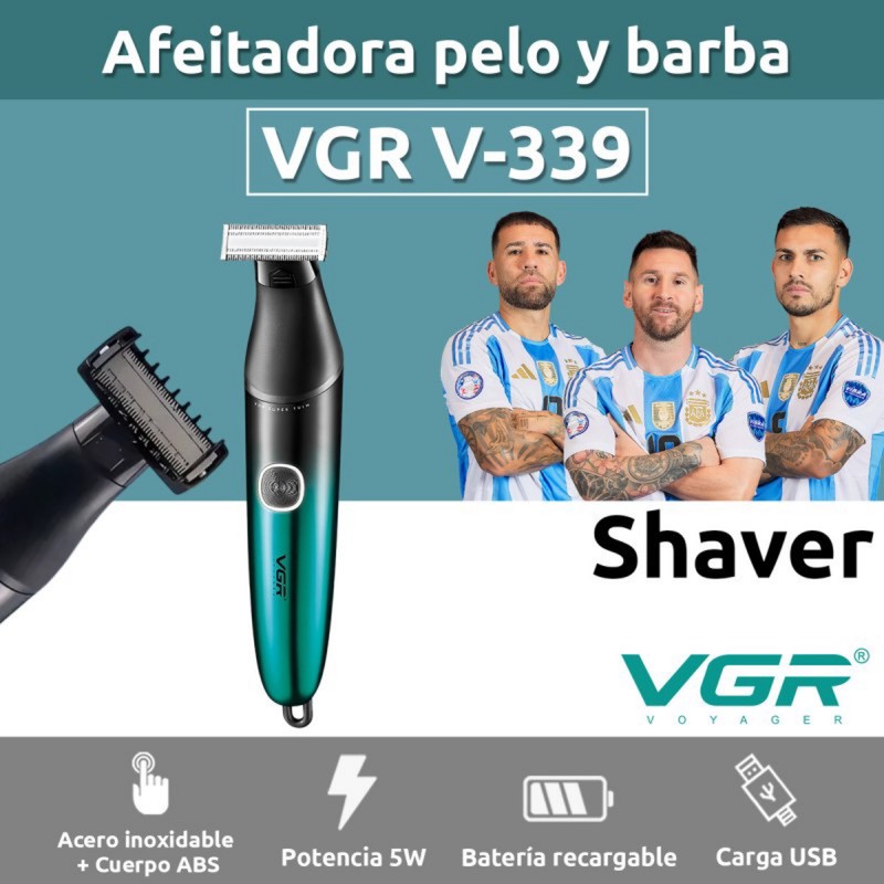 ماشین اصلاح موی بدن و صورت وی جی ار مدل v-339
