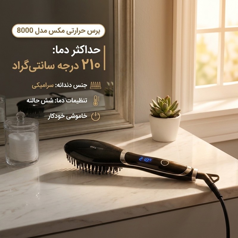 برس حرارتی مکس مدل 8000