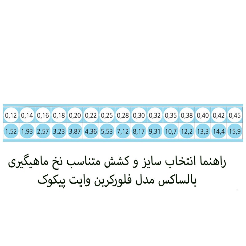 نخ ماهیگیری بالساکس مدل White Peacock-Fluorocarbon سایز 0.35 میلی متر
