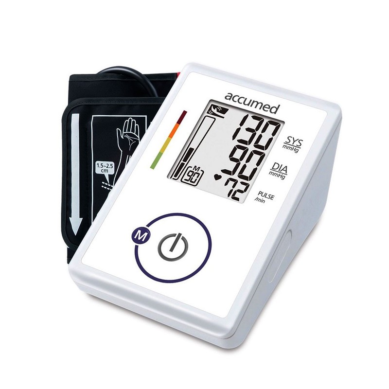 فشارسنج بازویی دیجیتال اکیومد مدل CG-165 با نمایشگر LCD بزرگ، حافظه 90 عددی، محاسبه میانگین 3 نتیجه آخر و اندازهگیری ...